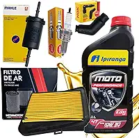 Kit Titan/Fan 160 Troca de Óleo Filtros Vela Ngk Moto Revisão Completa