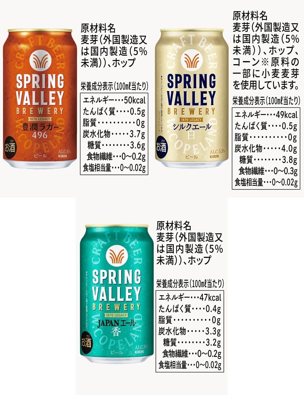 Amazon.co.jp: 【クリアランス】SPRING VALLEY(スプリングバレー