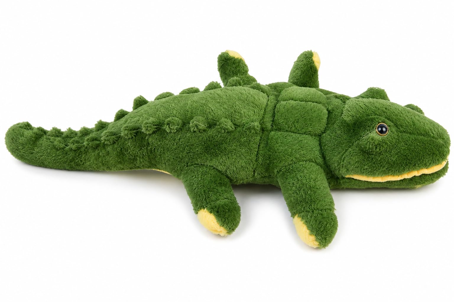 Green Soft Woolen Crocodile Stuffed Toy 75 x 20 x 15 cm | For Kids, Plush & Cuddly, Detailed Texture, Yellow Accents, Large Size-image-15
