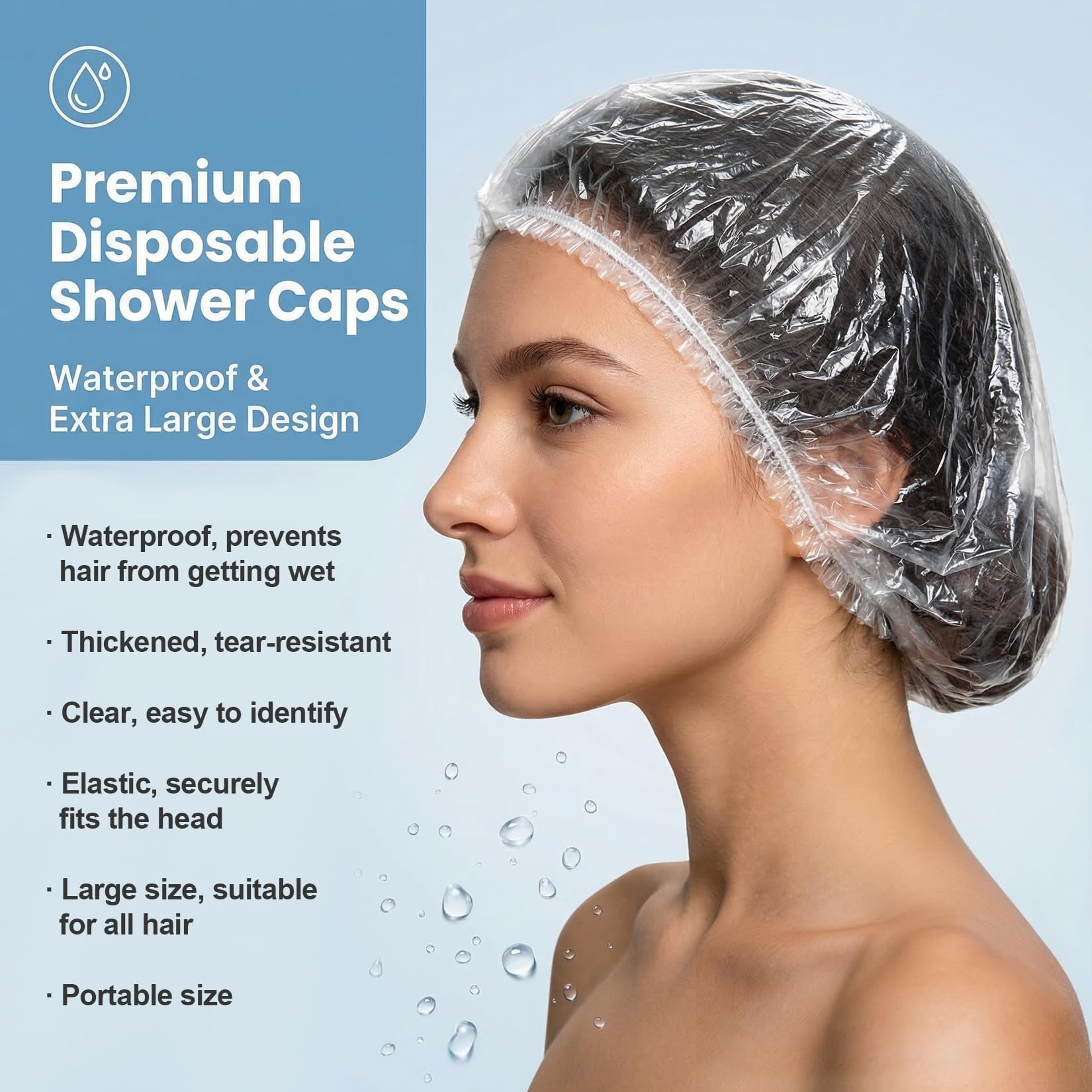 Large Shower Caps - Protect Your Hair! -4