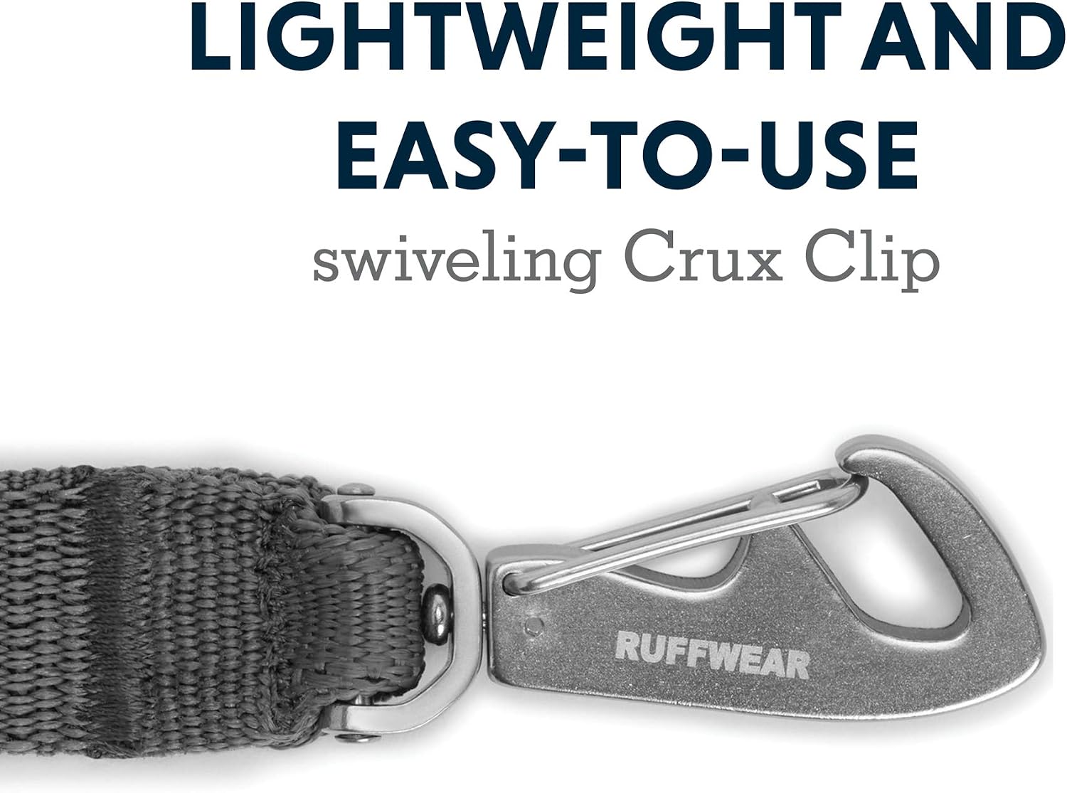 Ruffwear, Double Track Coupler Leash Extension for Walking 2 Dogs, Granite Gray