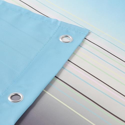 Vista 145 de Cortina de ducha de tela, estampado beige y tostado, cortinas de ducha con patrón de damasco bohemio de cachemira para baño, cortinas de baño Hudson