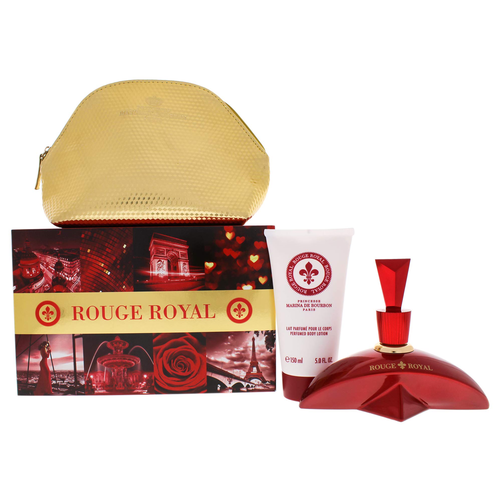 Rouge Royale Gift Set by Princesse Marina de Bourbon | Fragrance for Women | Floral Fruity Scent wit