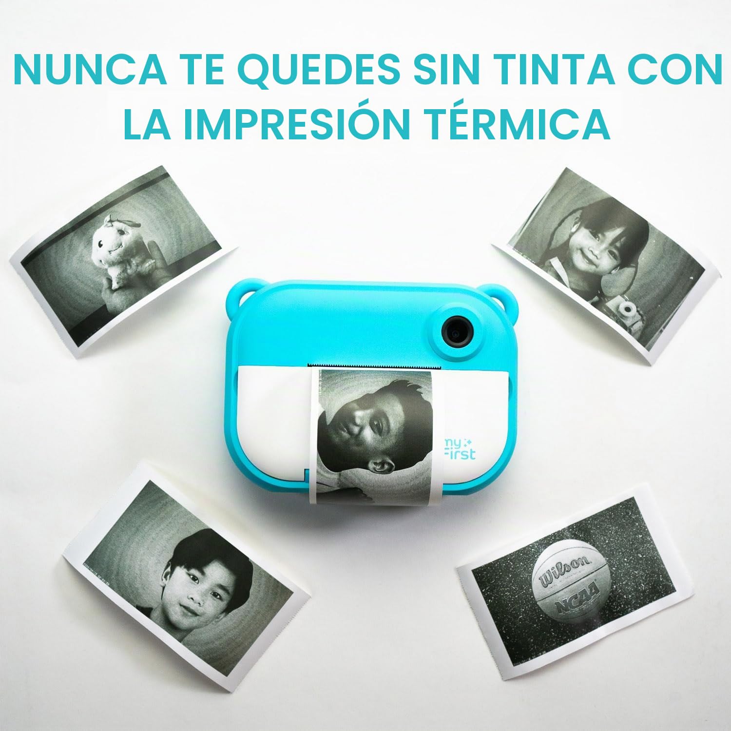 MyFirst Camera Insta 2 Azul. Cámara Digital HD con impresión instantánea, cámara Frontal y Selfie para niño y niña