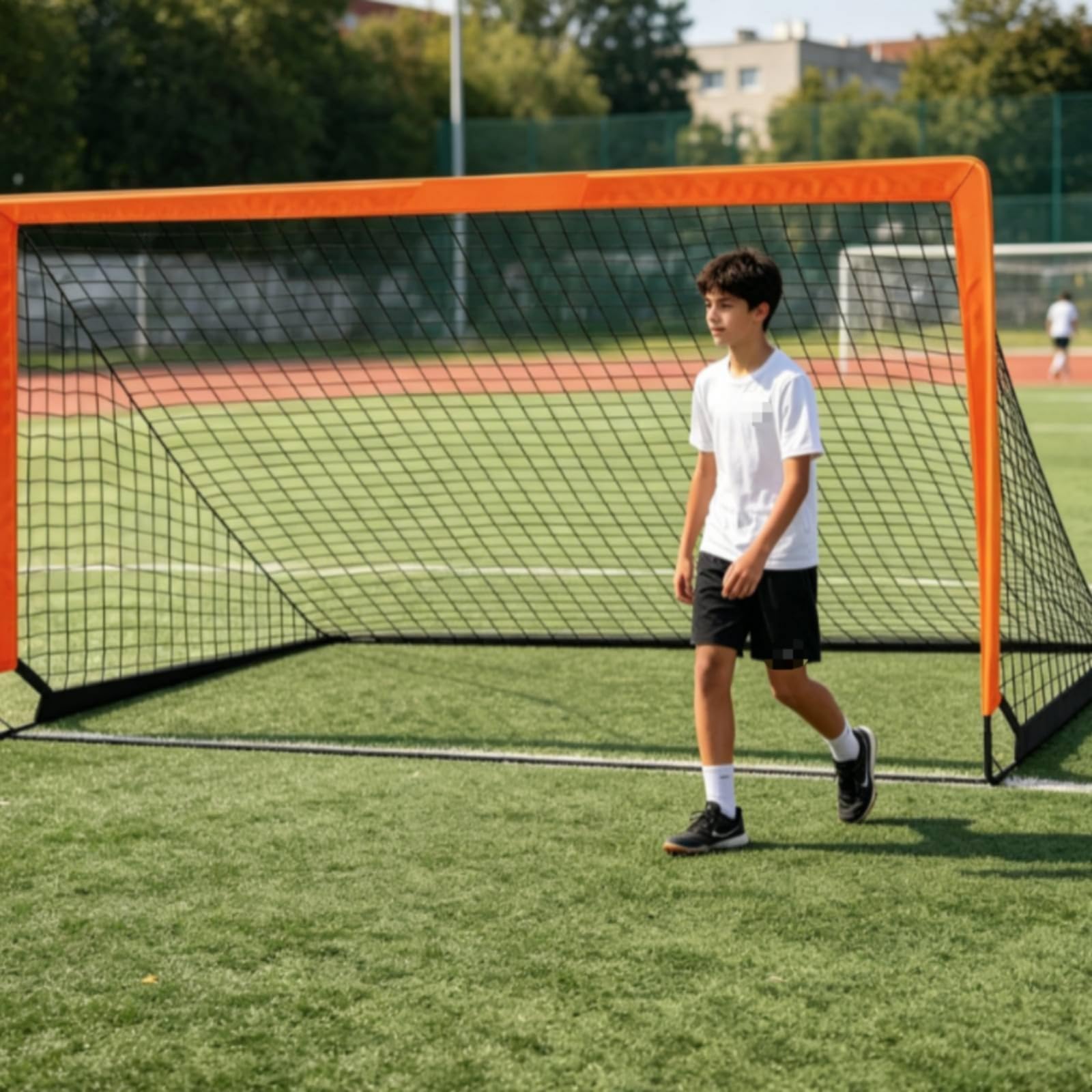 Porta da Calcio Resistente Porta da Calcio Pieghevole Compatta Attrezzatura Sportiva per Parco