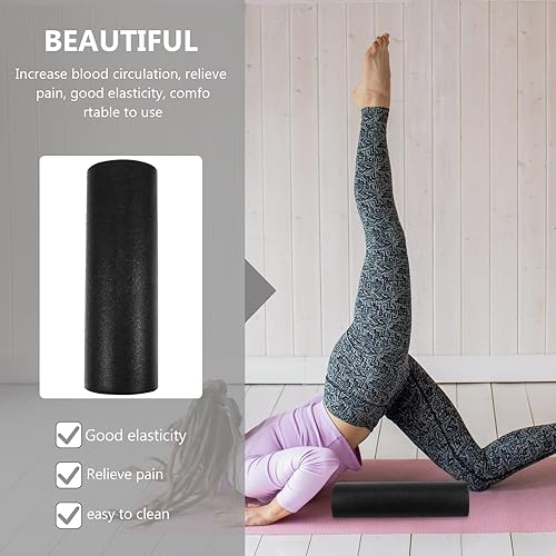 Miniatura 8 de High Density Foam Yoga Roller Smooth Surface Fitness Muscle Massage Roller for Neck Arms Full Body Relief for Pilates Strengthening Rehab Exercises