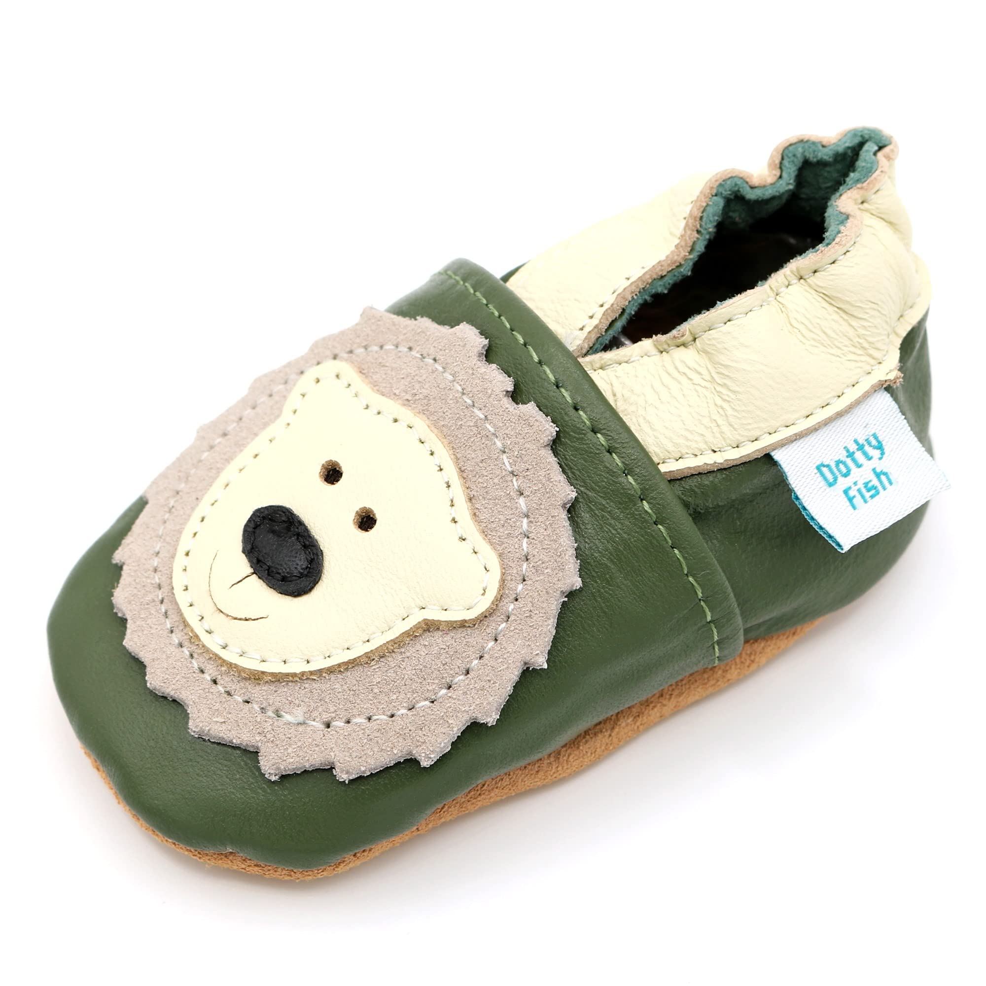 Dotty Fish Soft Sole Leather Baby & Toddler Shoes – Barefoot, Non-Slip, Lightweight & Flexible, Elasticated Ankles - Unisex Boys & Girls, UK Brand, Podiatry Approved — view 13