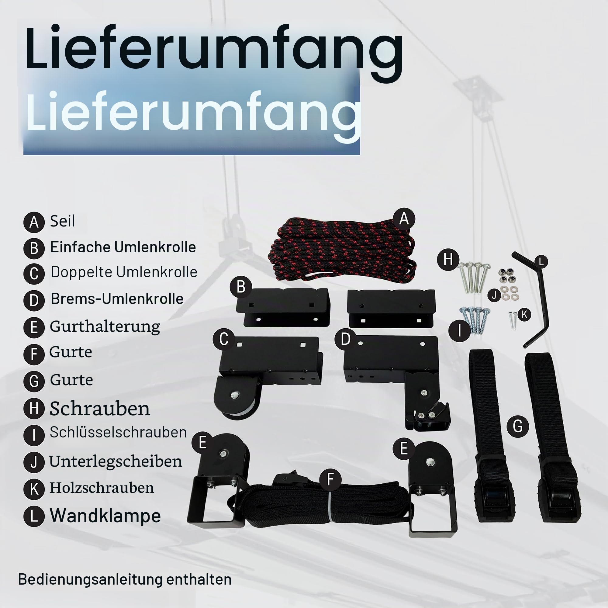 StoreYourBoard Dachgepäckbox, Garage, Deckenaufbewahrung, Überkopf-Organizer, Hebesystem, strapazierfähig, hält 68 kg
