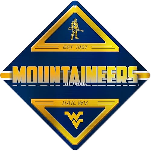 Miniatura 93 de Rico Industries NCAA - Letrero de metal estándar de 16.5 x 16.5 pulgadas, decoración del hogar, dormitorio, oficina, cueva de hombre