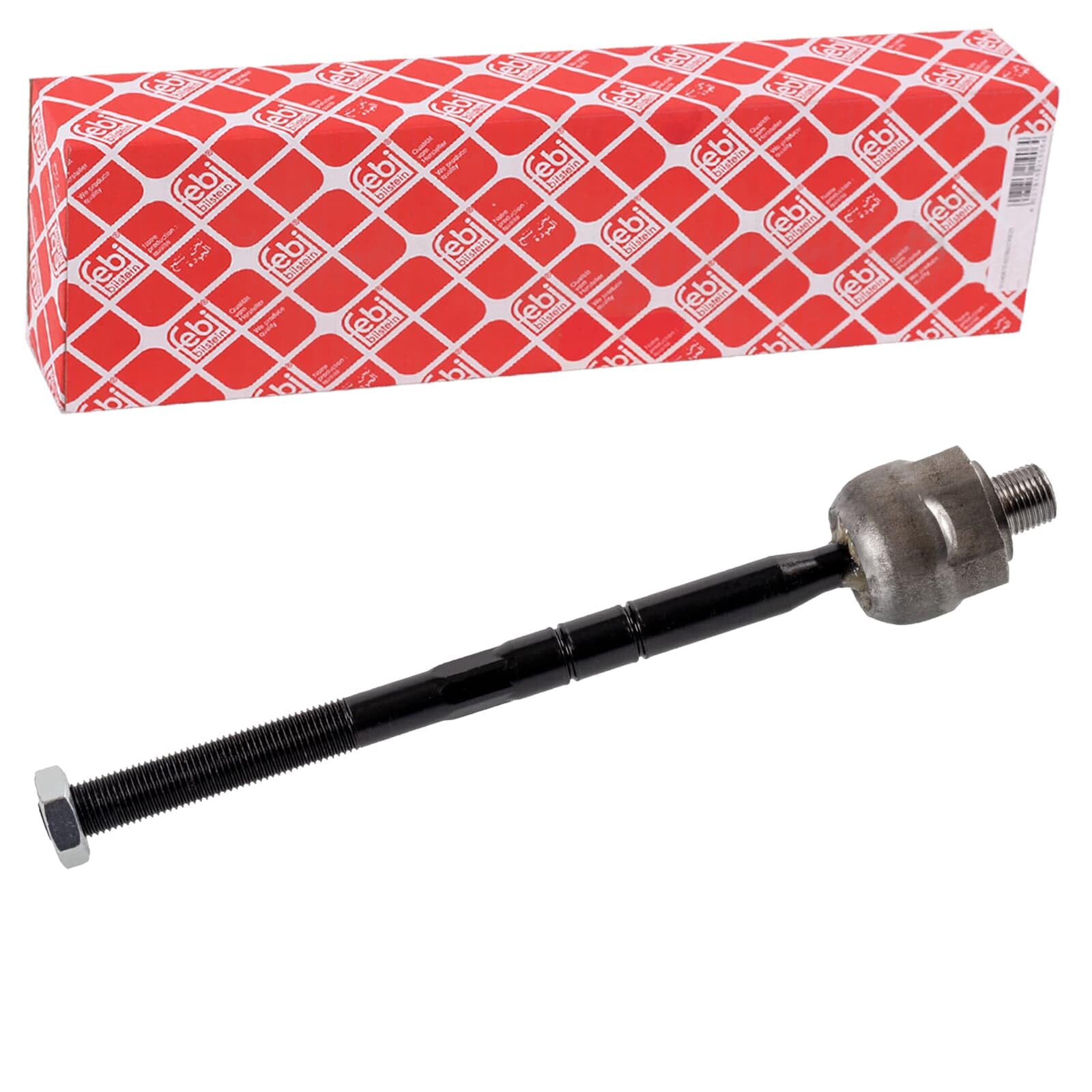 febi bilstein 22620 Inner Tie Rod without tie rod end, with nut, pack of one