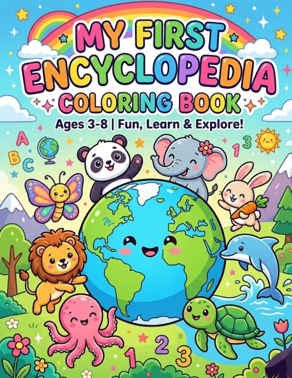 My first encyclopedia colouring book: Fun learn & explore