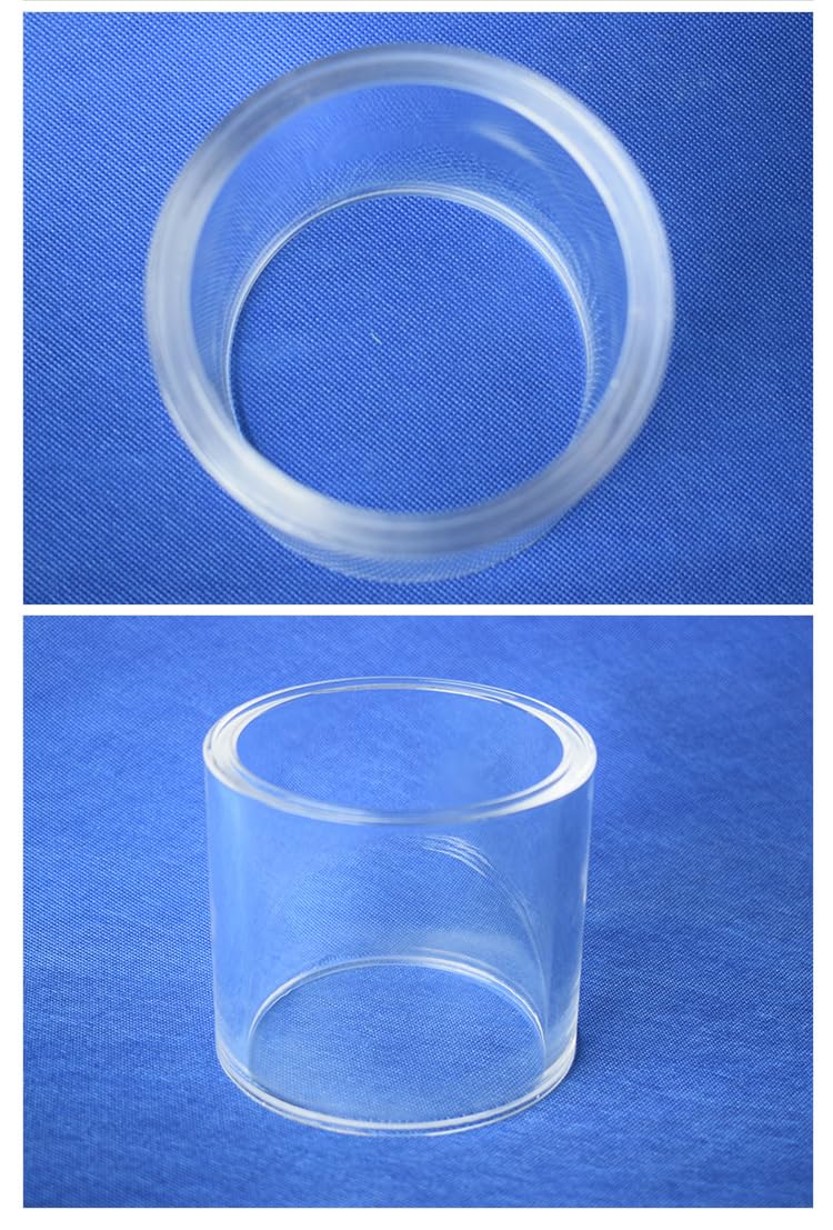 ERBER Quarzglasrohr Quarzrohr mit großem Durchmesser Transparentes, dickwandiges, speziell geformtes Rohr kann Sein