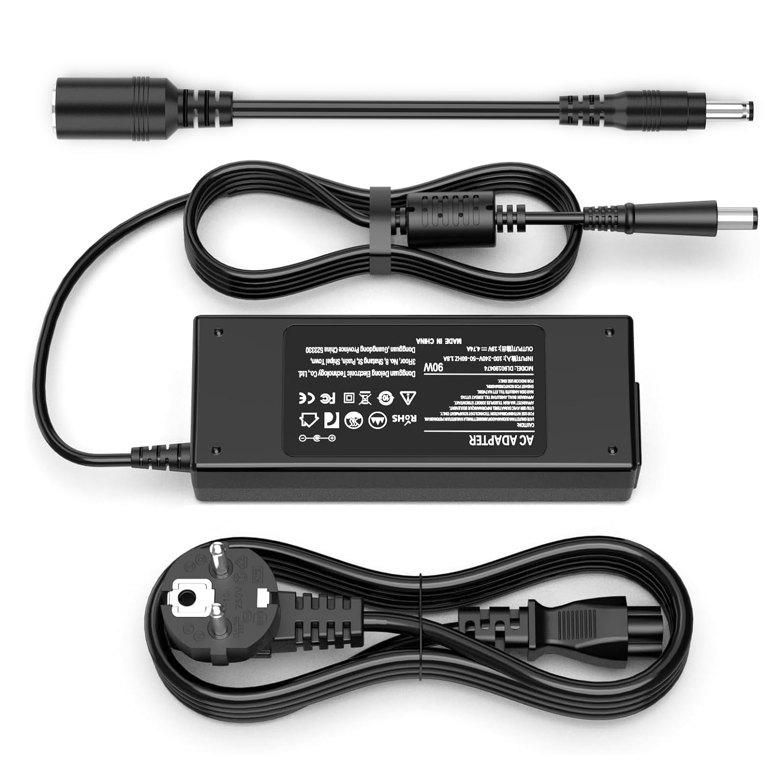 65w für HP Laptop Netzteil Pavilion DV6 DV7 DV5 DV4 G6 G62 G60 G7 8460P 8470P 8470W 6570B 2560P 4540S Probook Elitebook 840 820 G1 G2 6720S Ladekabel Charger 18.5V 3.5A Stromkabel 7,4 X 5,0 mm