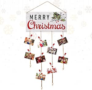 Wooden Christmas Card Holder