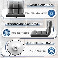 Vista 6 de Homall - Taburetes de bar de cuero sintético, con altura ajustable, giratorios, hidráulicos sin brazos, taburete de bar y cocina cuadrado de altura
