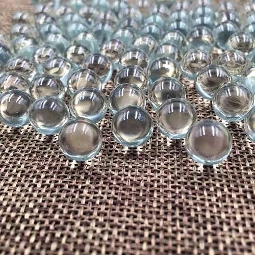 Miniatura 3 de Paquete de 20 unidades de canicas de vidrio transparente de 0.394 in, 0.551 in y 0.630 in, cuentas de mármol macizo, juegos de canicas, bola