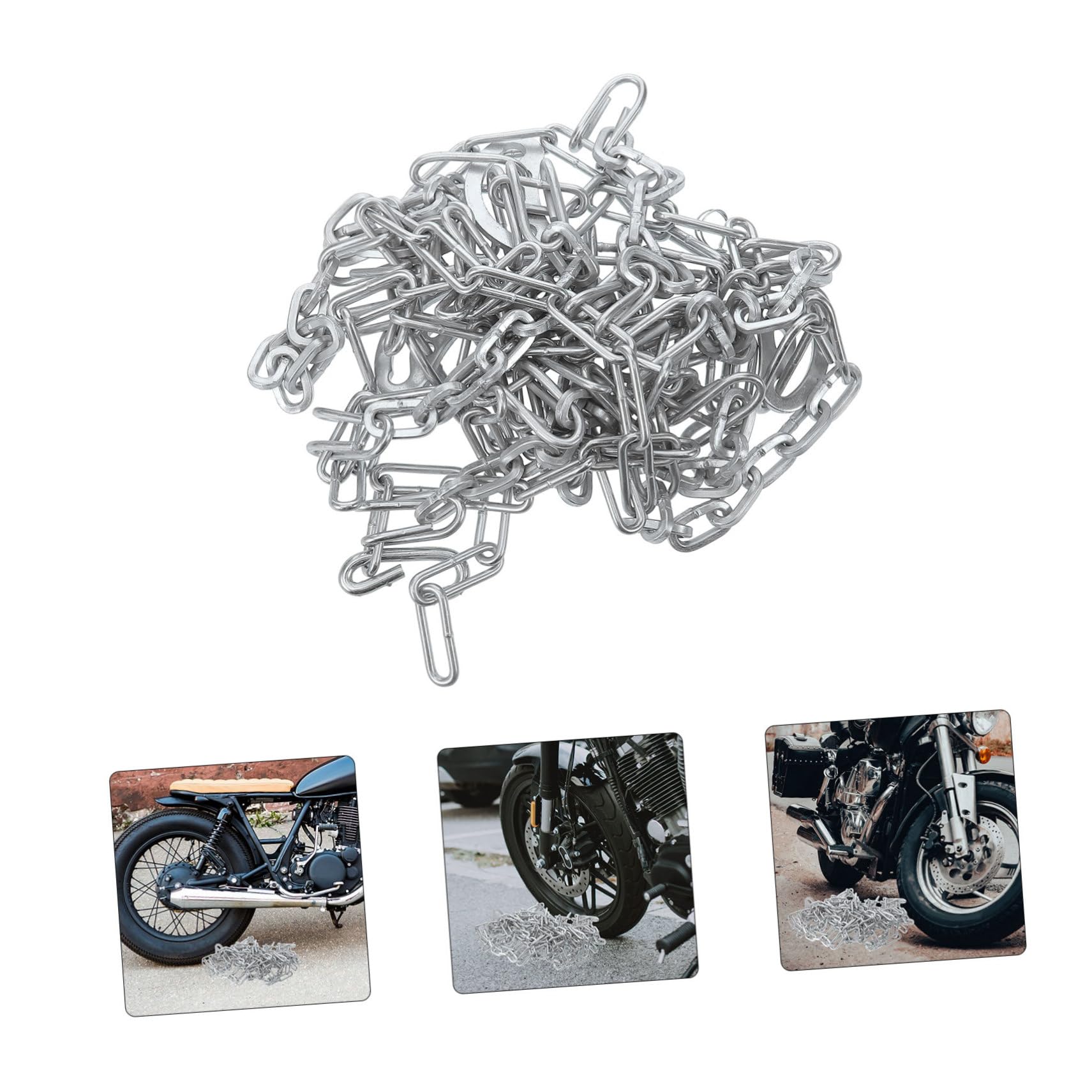 Motorrad Reifenkette aus Stahl mit Verstärktem Design Universelle Schneekette für Schnee und Eis für Elektrische Dreiräder und Fahrrad Schlammigen und Verschneiten