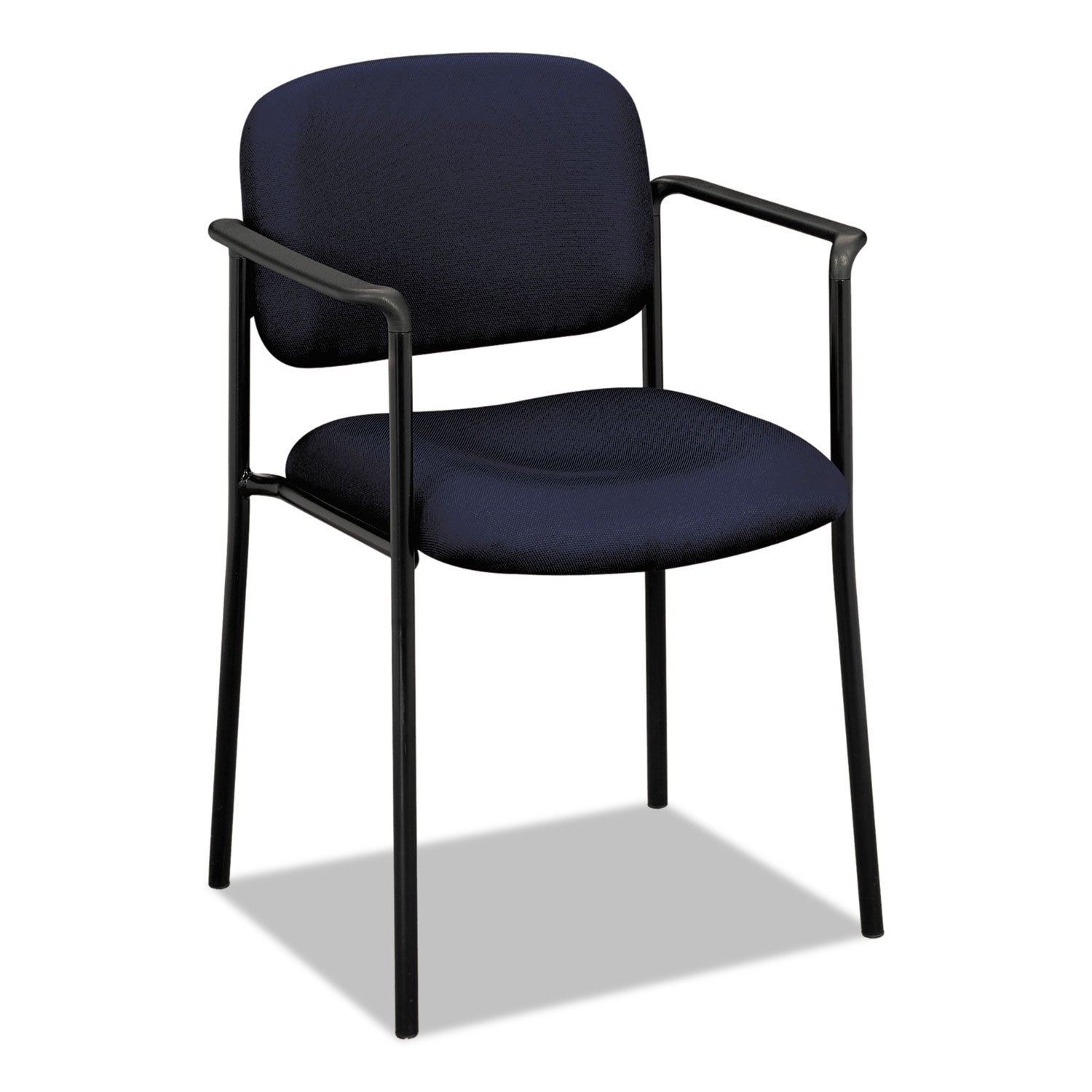 VL616VA90 VL616 Series Stacking Guest Chair with Arms, Navy Fabric