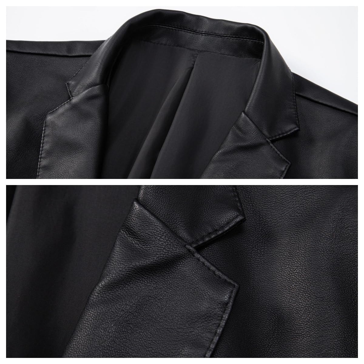 Generico Giacche Sportive Casual da Uomo, Leggere, in Similpelle, Blazer, Giacche con Un Bottone, Capispalla da Lavoro, Tempo Libero, Giacca A Vento, Impermeabile Traspirante, Nero XXS