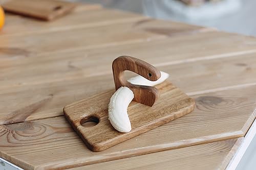 Miniatura 9 de Wooden Safe Knife for Kids, Kids Utensil Montessori Knife, Vegetable and Fruit Chopper, Ash Wood