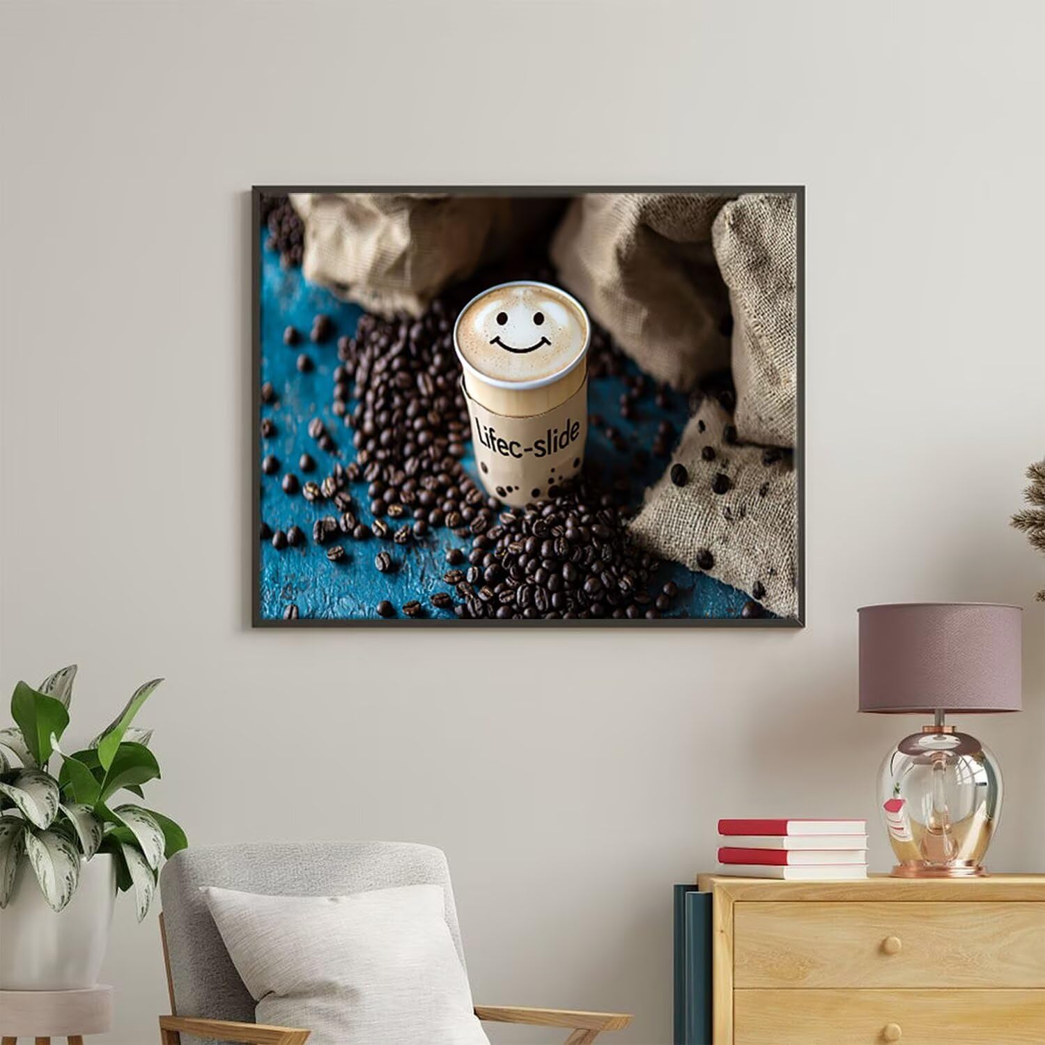 DIY 数字 油絵 塗り絵 キット コーーヒーカップ デジタルペイント数字油絵 数字キット塗り絵 大人 子ども手塗り DIY絵 デジ