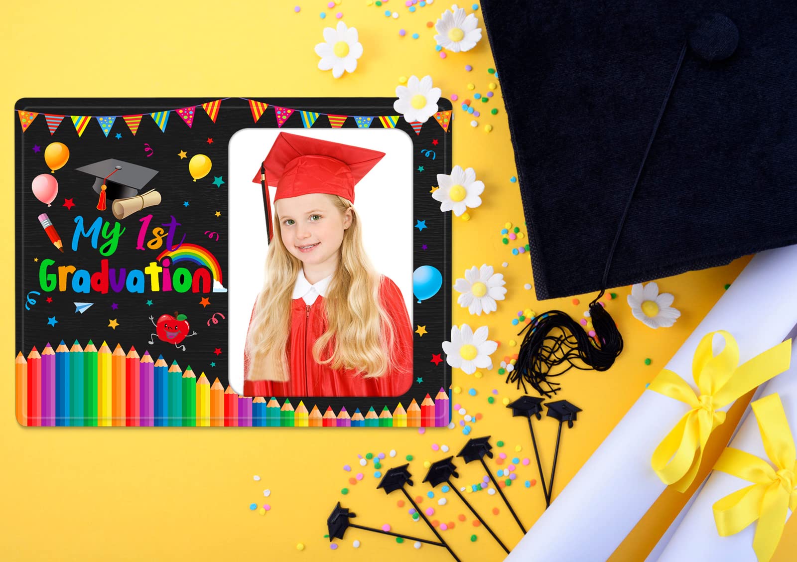 Cornice Portafoto In Legno Per Diploma Asilo 2025, Formato 10x15, Per Bambini Pre-K