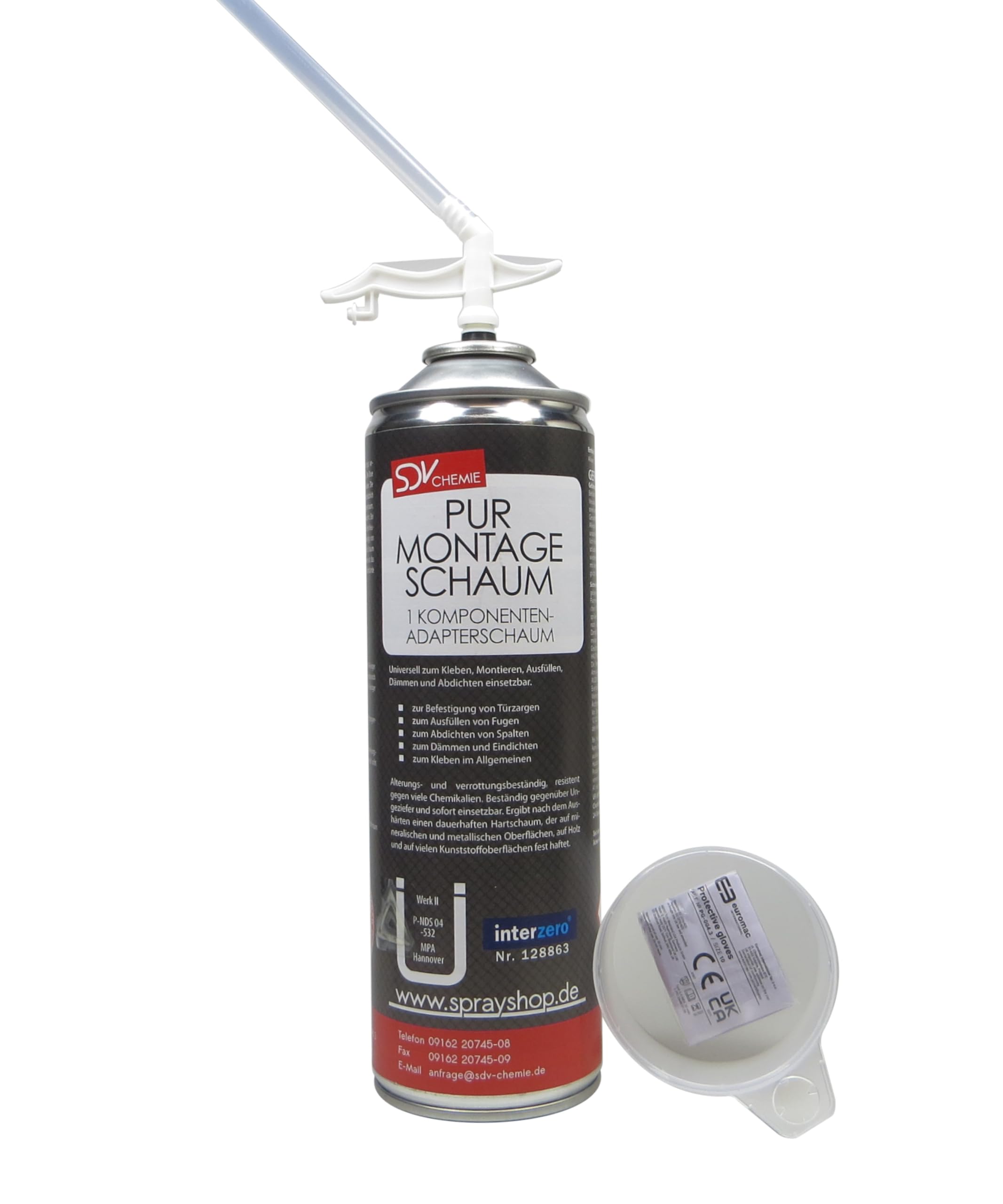 SDV Chemie Montageschaum B2 1x 500ml Bauschaum | Füllschaum, Adapterschaum, Dämmschaum