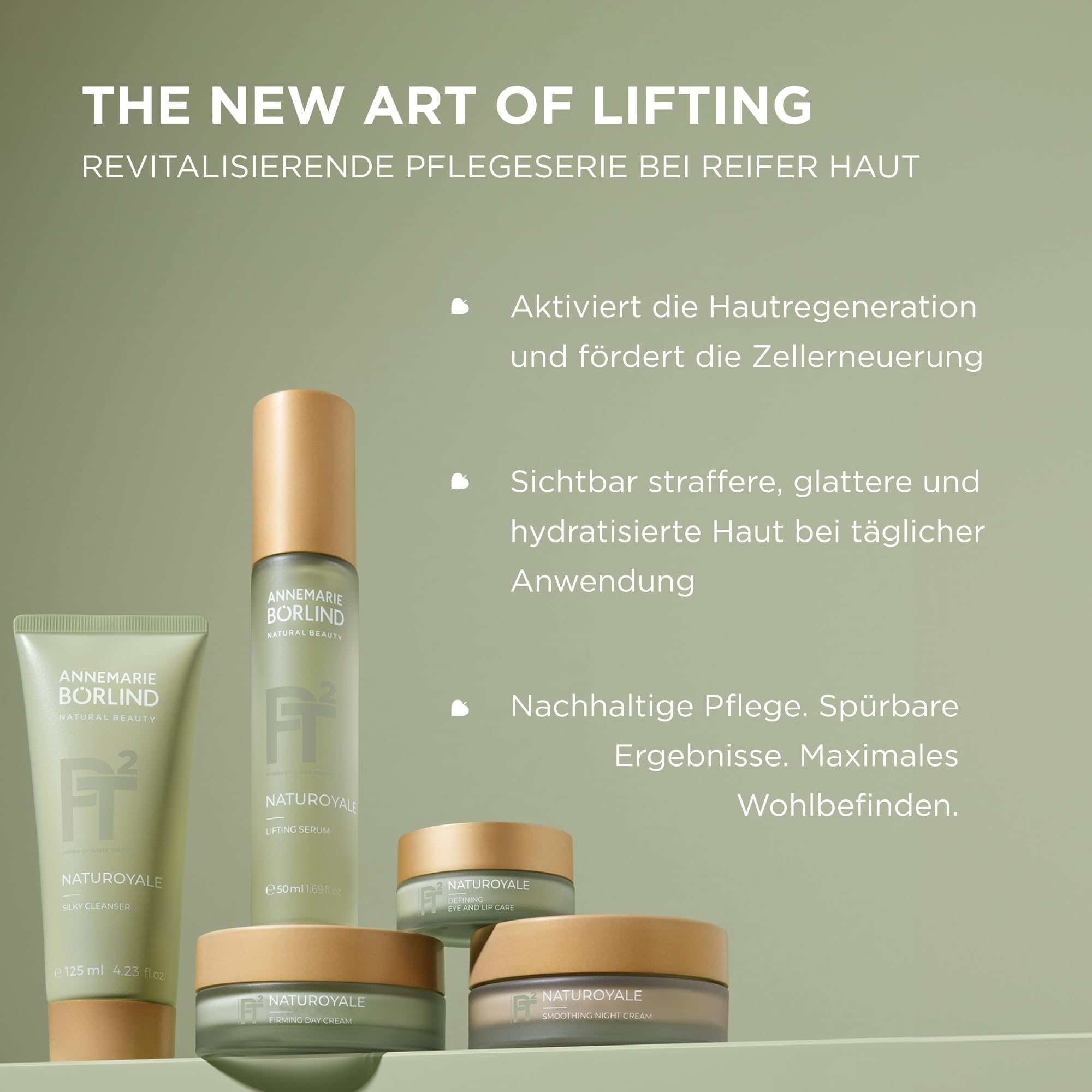 ANNEMARIE BÖRLIND NATUROYALE Smoothing Night Cream 50ml Für Reife Haut | Anti-Aging Nachtpflege, Regenerierende Nachtcreme, Gegen Falten, Mit weißem Trüffel & Weißer Lupine, Biolifting Complex