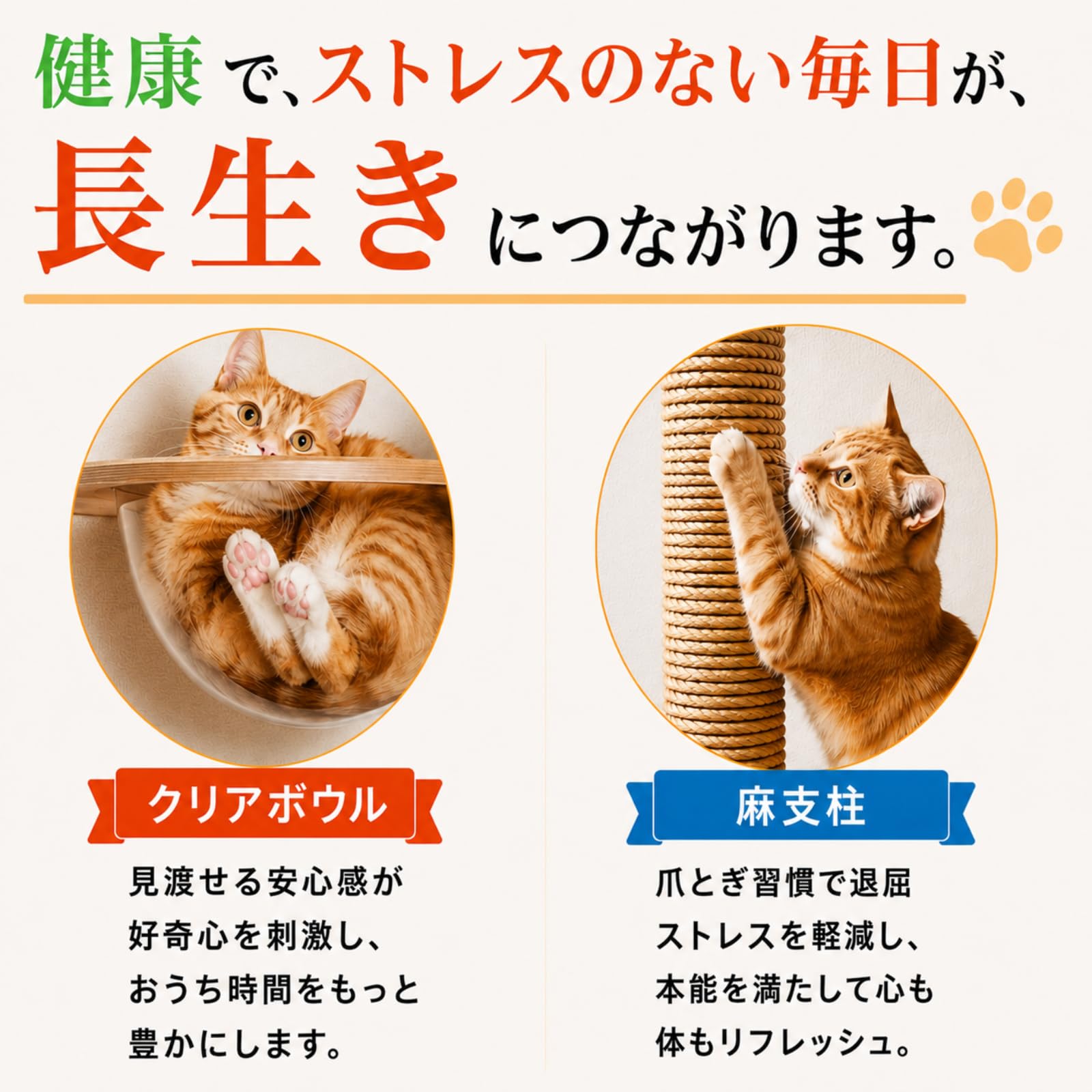 Amazon | 【安心の日本企業】 キャットタワー 突っ張り 木製 大型 猫