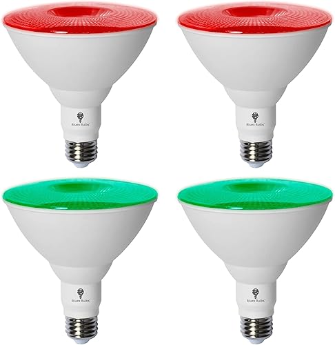 Miniatura 1 de BlueX Par38 - Paquete de 4 bombillas LED LED verde de inundación de 18 W (equivalente a 120 vatios) - Clasificación de humedad regulable - Base E26