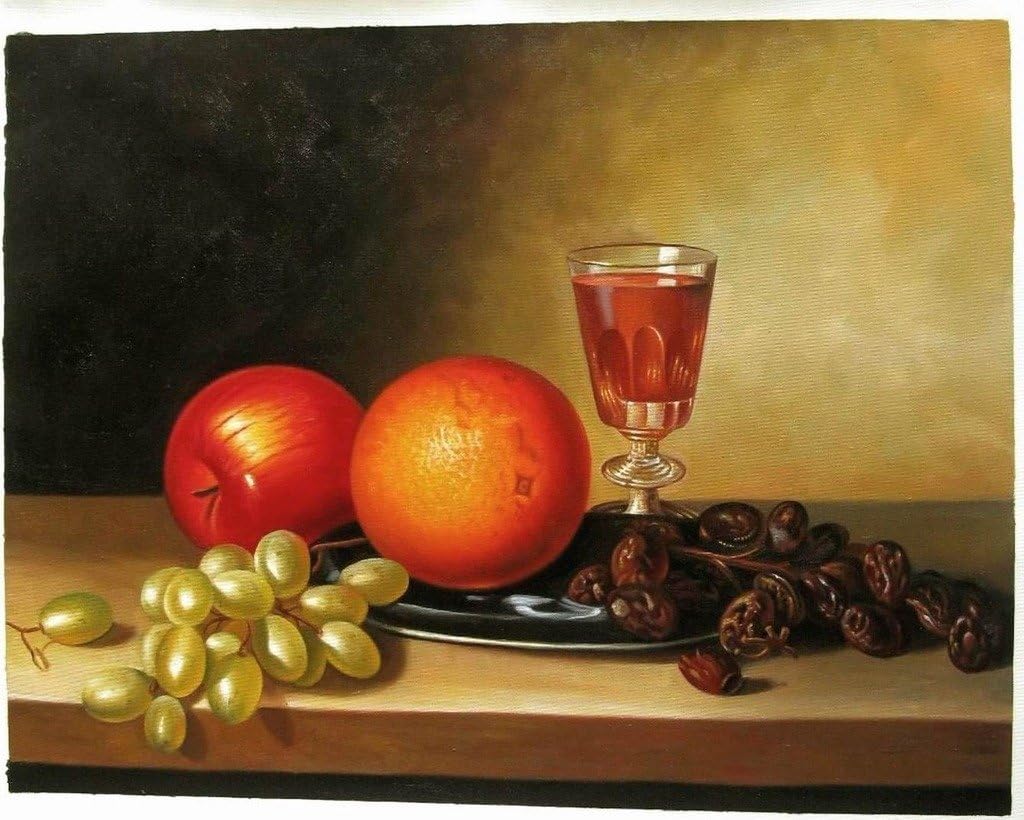 Amazon.com: Roya Art-Fruit and Wine by Sarah Miriam Peale Hand Painted ...
