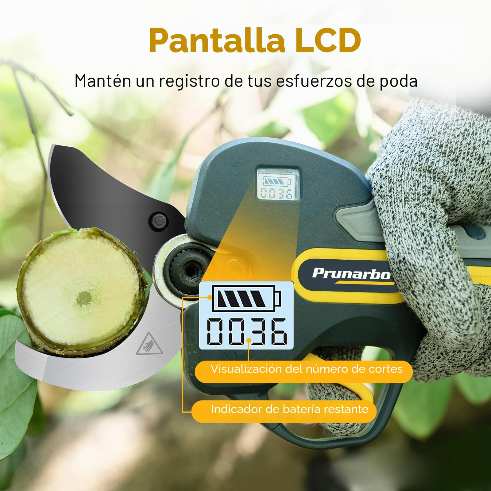 Tijera de Poda Eléctrica 50mm Compatible con Makita 18V | Solo Herramienta Sin Batería Ni Cargador, Motor Sin Escobillas, Hoja SK5, Ideal Para Poda Profesional