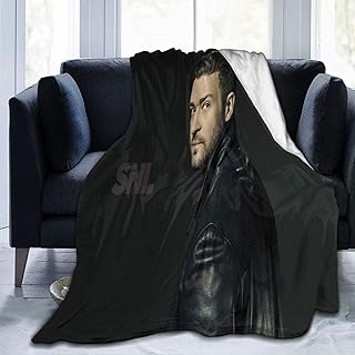 COOL-SHOW Justin Timberlake - Manta para cama, sofá, silla, otoño, invierno, primavera, sala de estar, dormitorio, 152 x 127 cm
