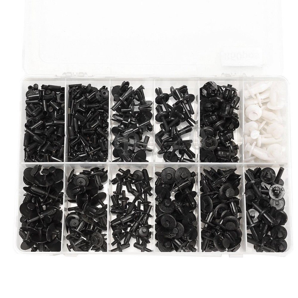 350pcs Auto Car Push Retainer Pin Rivet Trim Clip Panel Moulding Assortments Kit