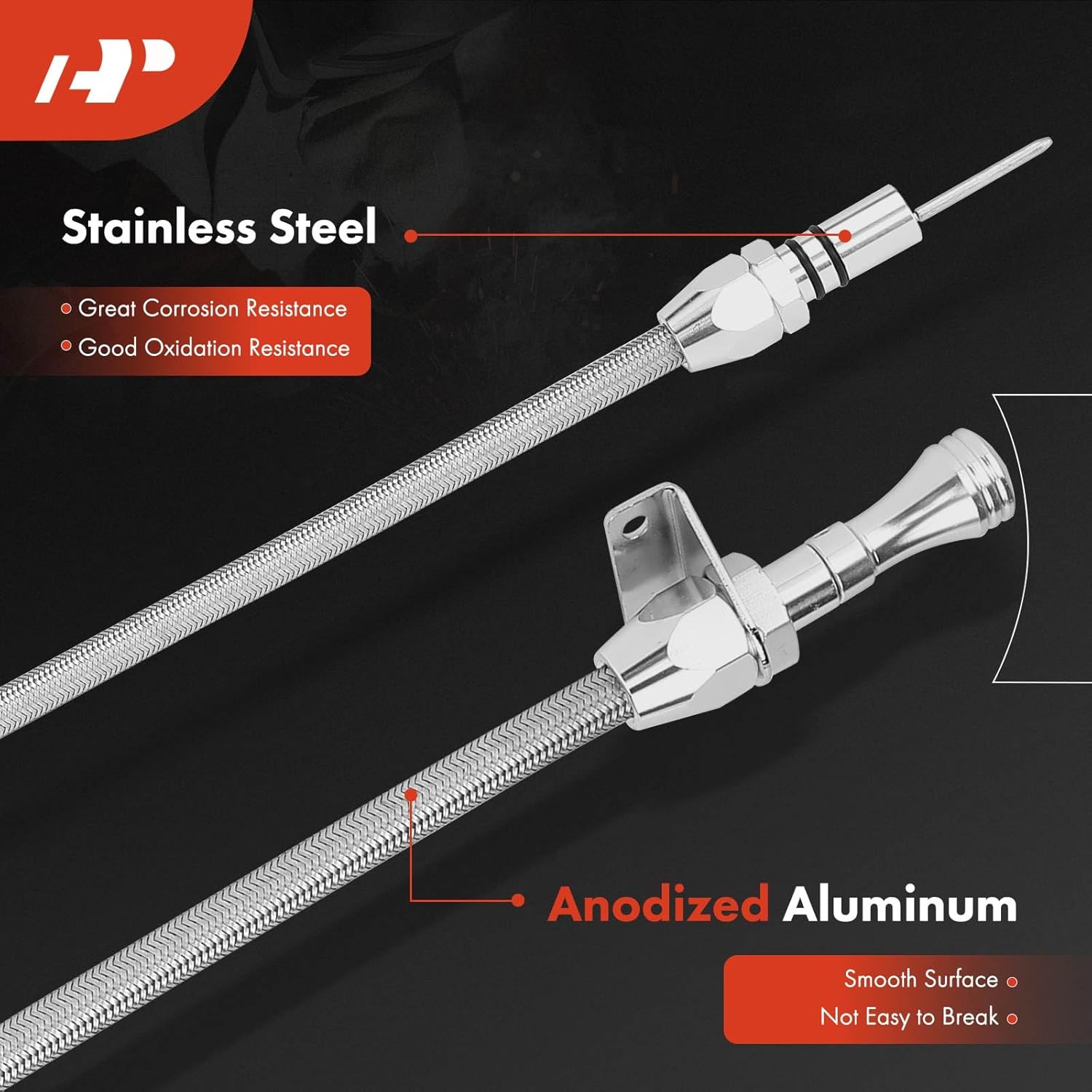 A-Premium GM Powerglide Automatic Transmission Dipstick Compatible with Chevy Malibu, Impala, Camaro, Suburban, Blazer, Caprice, Bel Air, Biscayne, Chevelle & GMC 100, Jimmy, PM250 & Pontiac Firebird