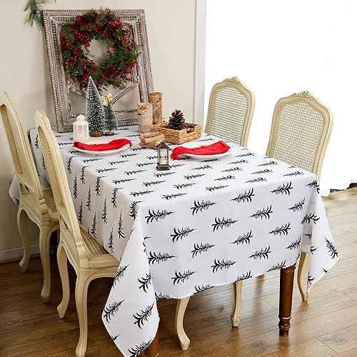 Miniatura 2 de ARKENY ATC474-84 - Mantel de Navidad rectangular de 60 x 84 pulgadas, decoración de festividades para interiores y exteriores, decoración de