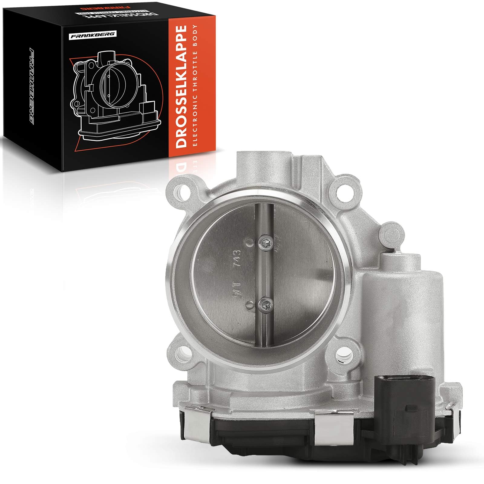 Frankberg Papillon des gaz, corps de papillon, essence 6Q133062A | Compatible avec: A5 Sportback F5A F5F, Golf VIII Variante CG5, Q5 FYB, A4 8W2 8WC, A4 Allroad 8WH 8WJ, Q7 4MB 4MG 4MQ