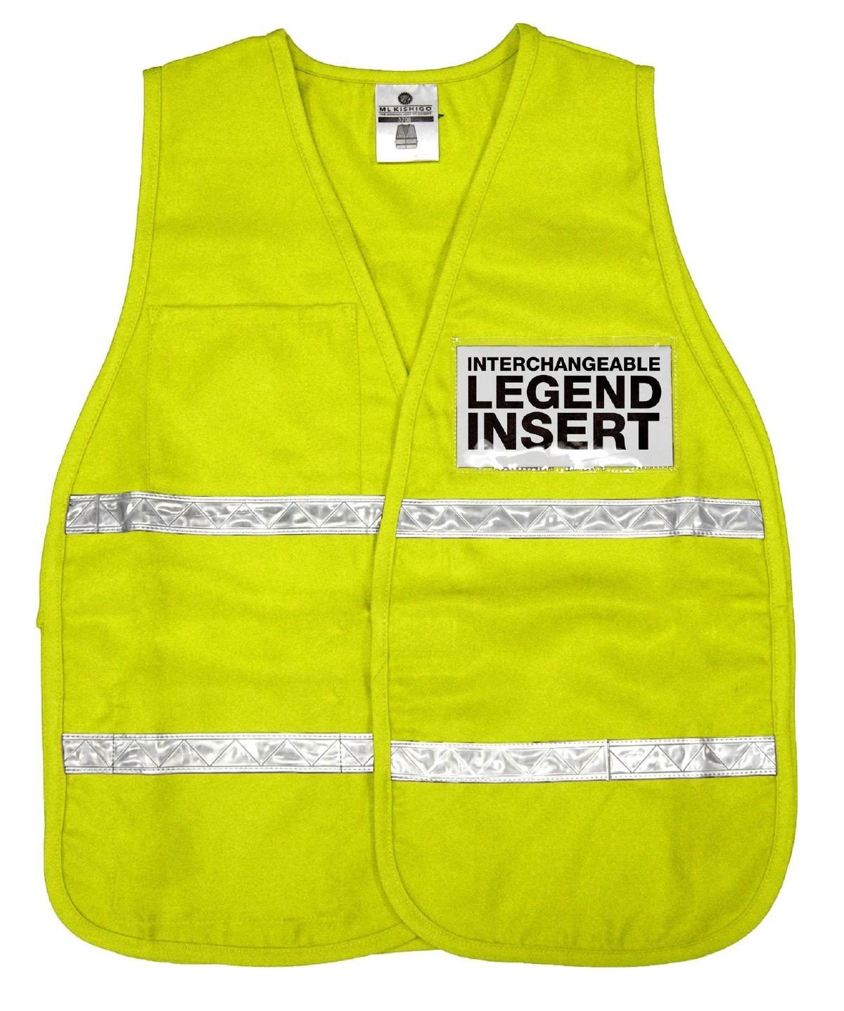 ML Kishigo - 3700 Series Incident Command Vest - Florescent Lime