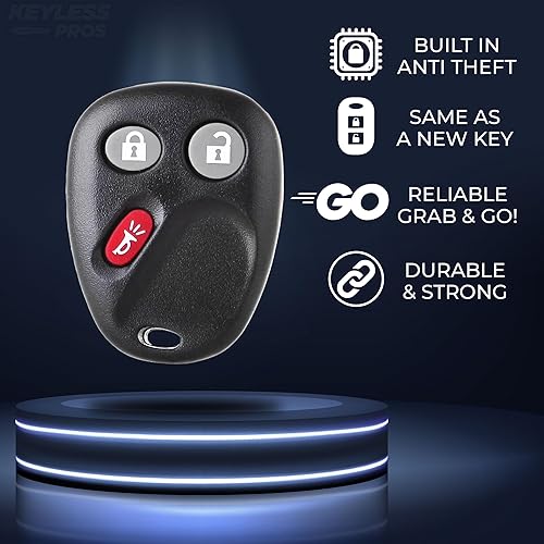 Miniatura 6 de KeylessPros Reemplazo de llavero remoto de entrada sin llave de 3 botones, compatible con Chevy Trailblazer, GMC Envoy, Buick Rainier, Isuzu