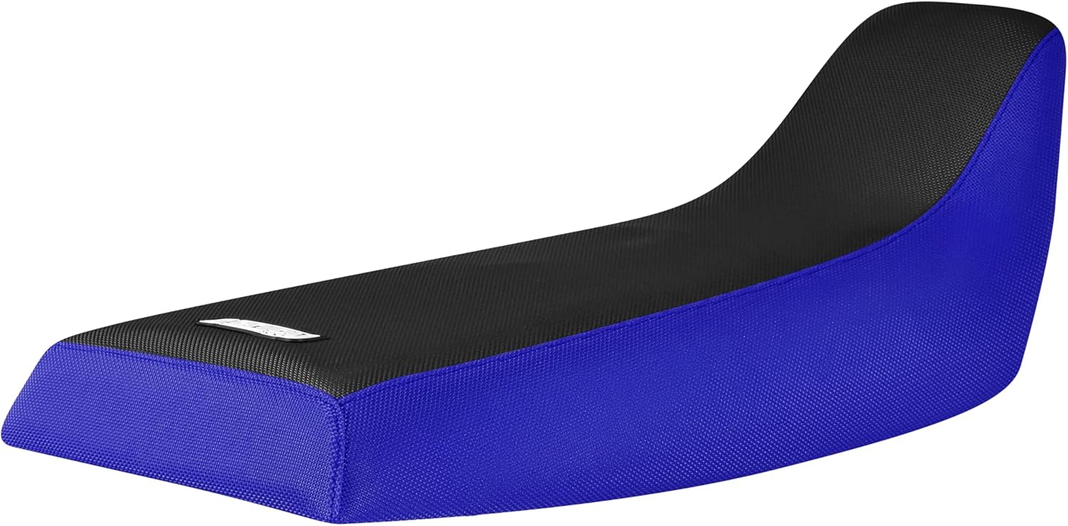 Enjoy Mfg Seat Cover - Compatible with Yamaha 1995-2005 Wolverine 350/YFM350 Gripper seat Cover (YAMIO) #476 (Blue Sides/Black top Standard)