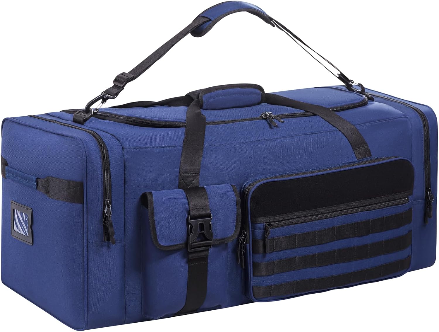 100L Sports Duffle Bag – 32" Large Gear Bag for Men & Youth, Baseball, Soccer & Track Equipment, Heavy Duty Travel Weekender & Flight Duffel with Large Side Pockets (Blue)