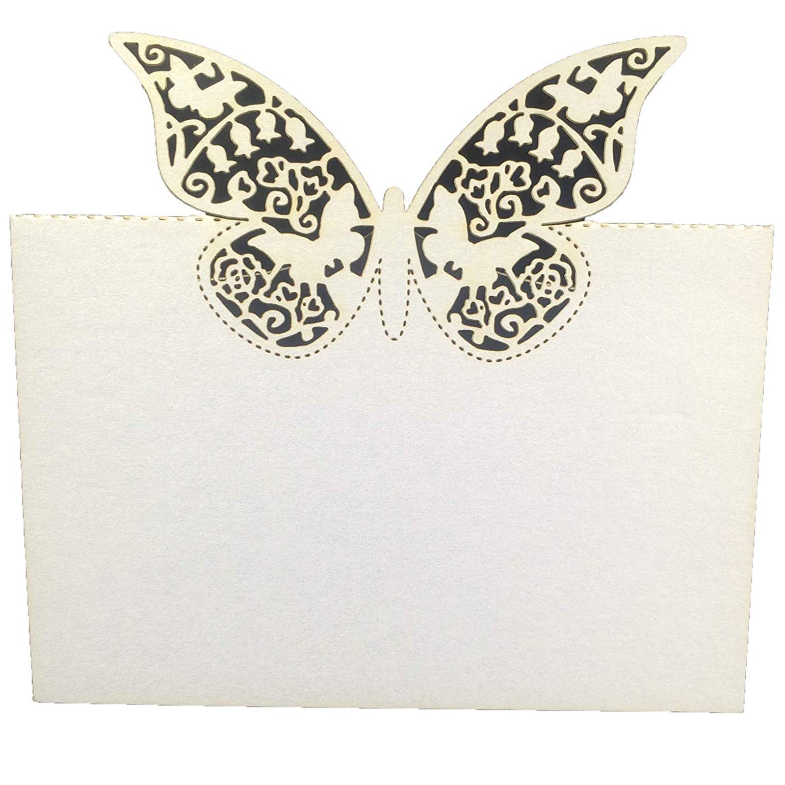 Papillon de table mariage en dentelle découpé laser pour émerveiller vos invités