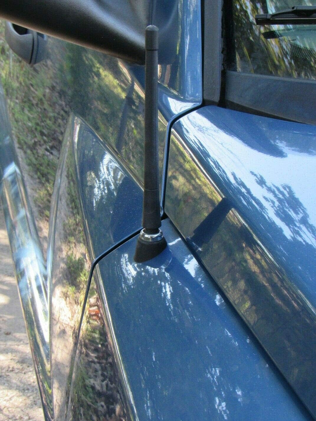 7" inch Short Rubber Black Stubby Rod Antenna Mast Radio AM/FM for Dodge Dakota 1997-2011