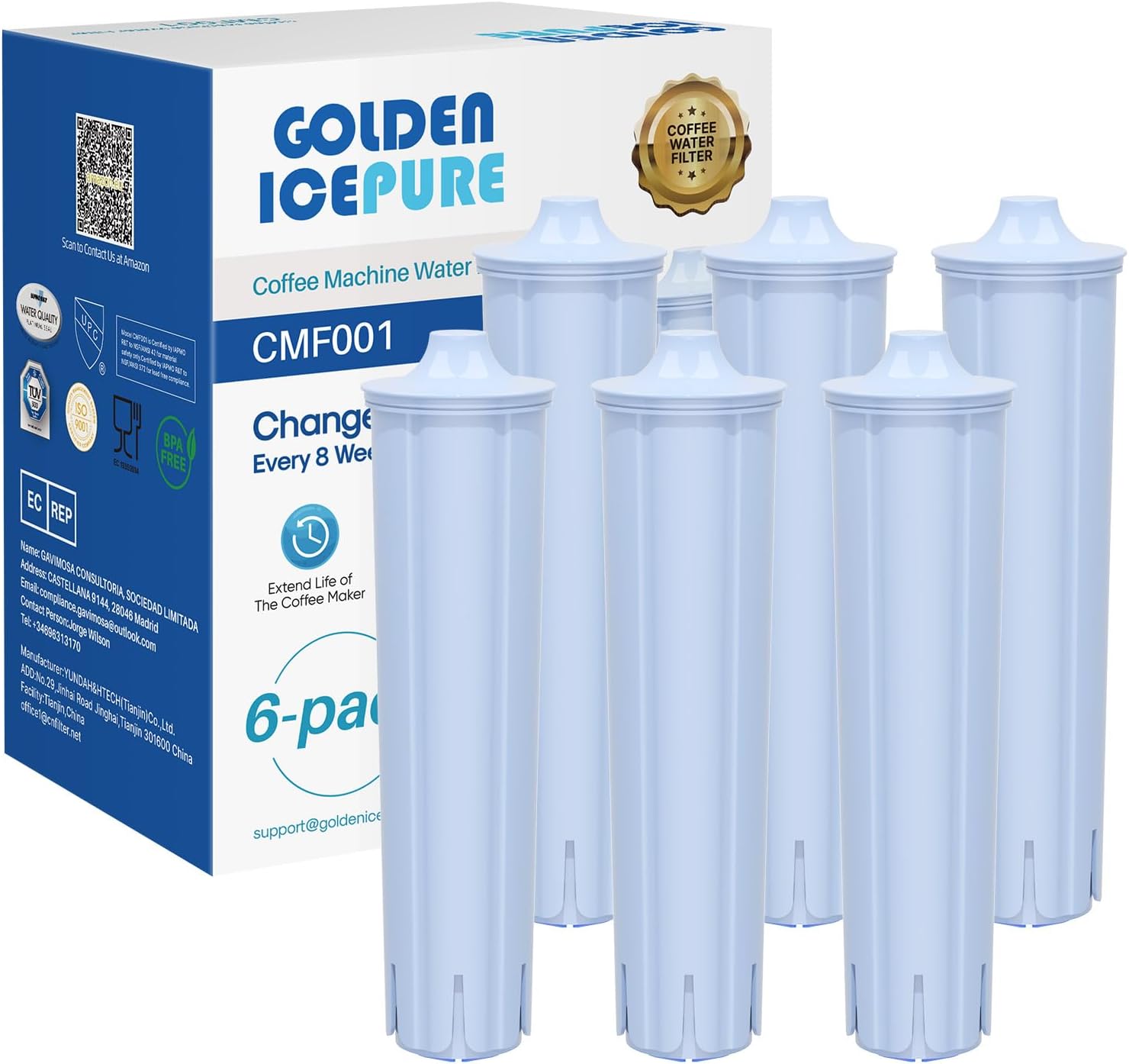 GOLDEN ICEPURE kávéfőző vízszűrő csomag