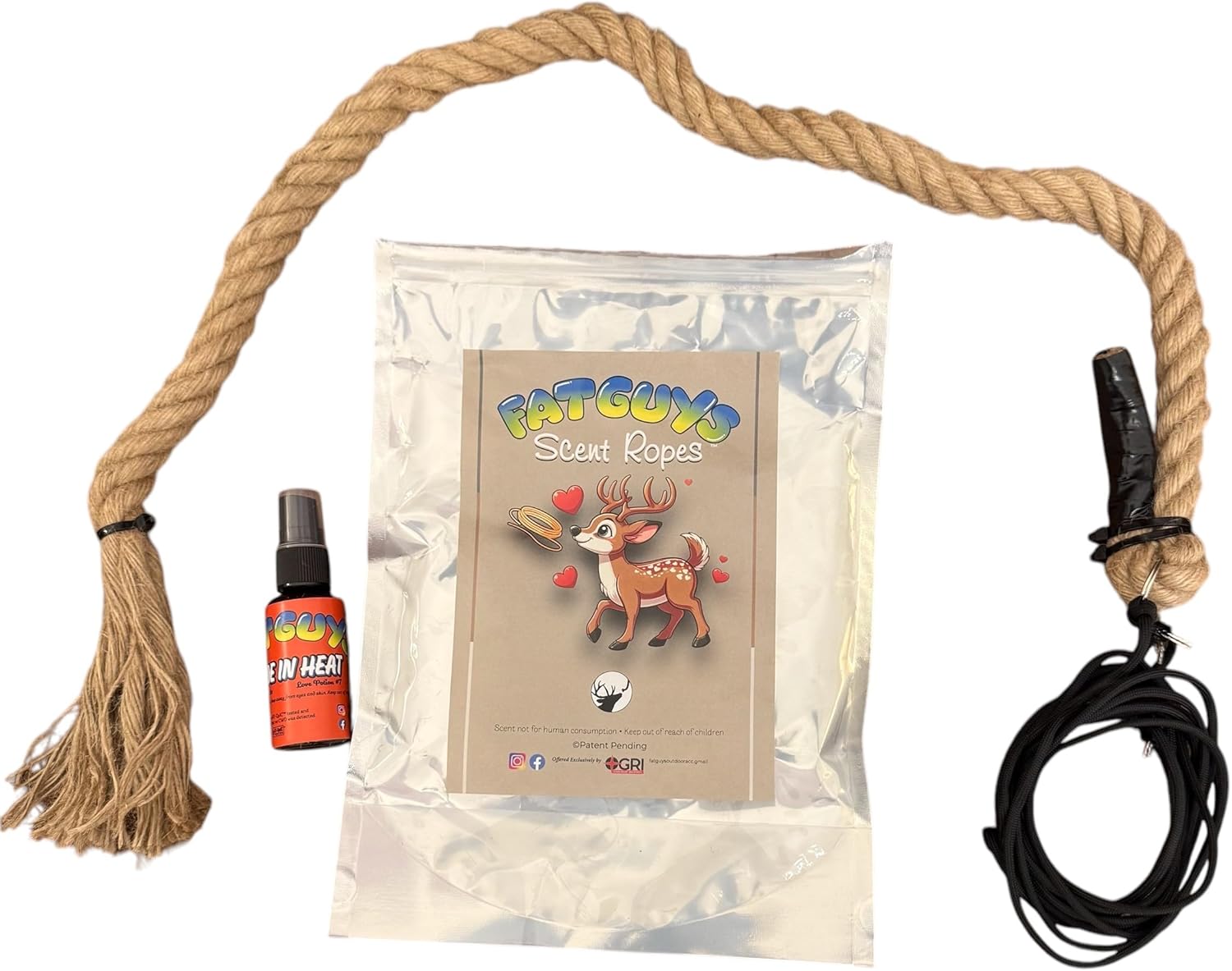 Fat Guys Deer Hunting Hemp Scent Rope - Mock Scrape Rope - All Natural Scent - Hemp Rope - Deer Hunting Accessories - Deer Hunting Gear
