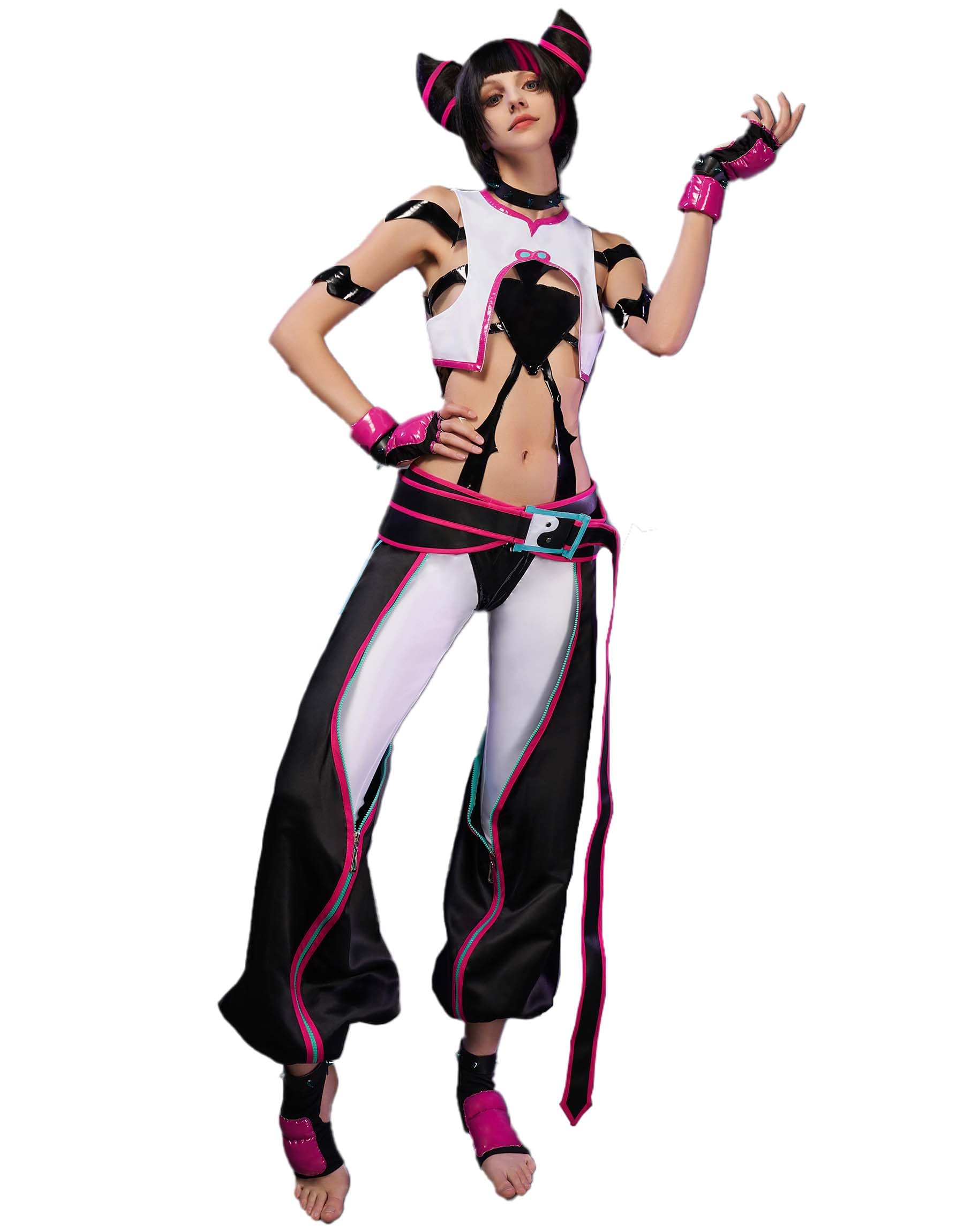 Amazon.co.jp: [Miccostumes] 大人 アニメ ゲーム 悪女風 格闘風