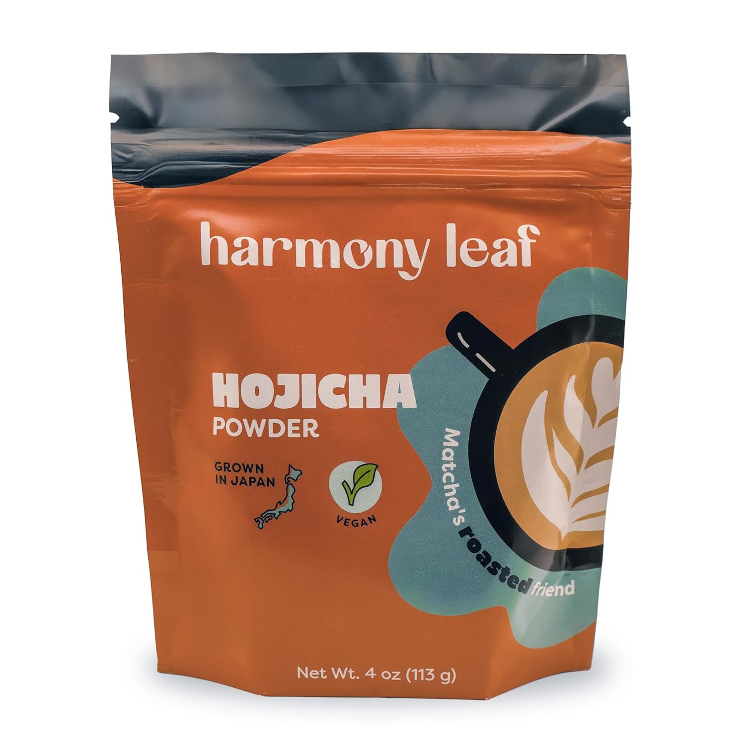 Harmony Leaf Hojicha Green Tea Powder, 4 oz, 50+ Servings, Roasted Green Tea for Lattes and Drinks