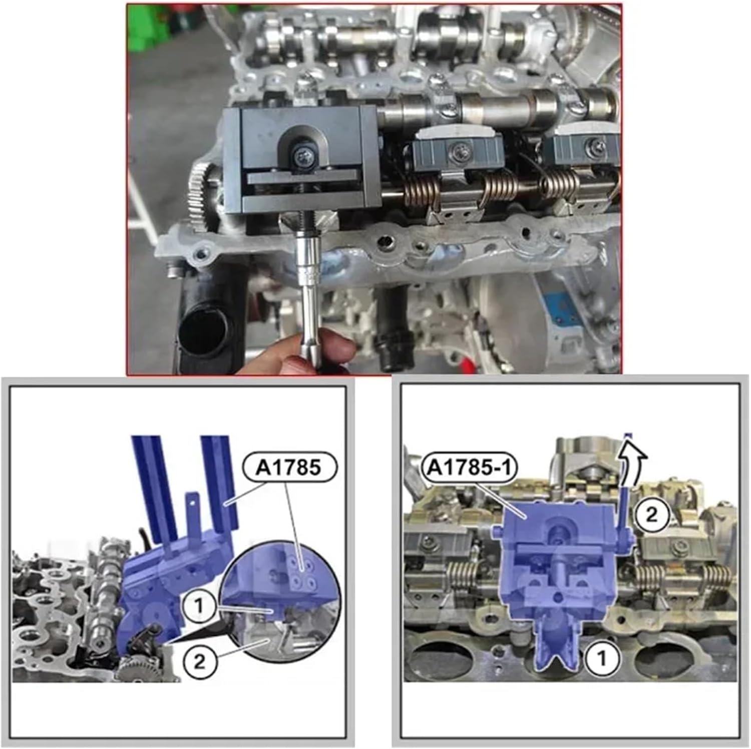 Compatible with BMW B38 B48 B58 Engine Valve Spring Dismounting Pliers Spring Support Timing Special Tool