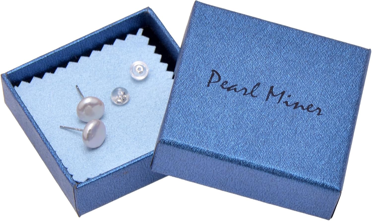 8-10 MM Freshwater Cultured Button Pearl Studs Earrings for Women, Sterling Silver Post Backing - Image 7