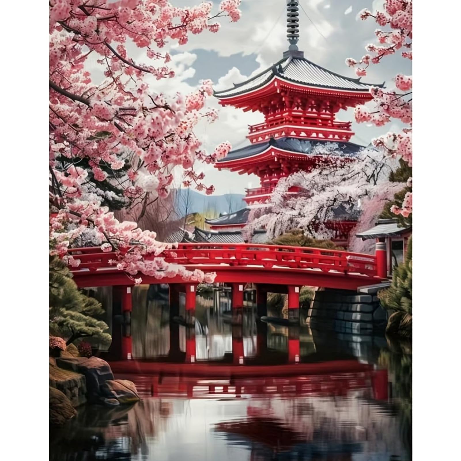 KTHOFCY 5D Diamond Painting Kits for Adults Cherry Blossoms Embroidery Cross Stitch Rhinestone Paintings Art Wall Decor Painting Dots Kits 11.8x-image-37